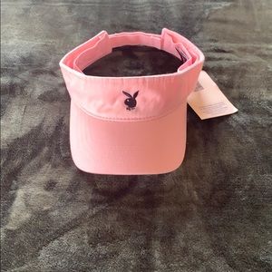 Baby pink Playboy bunny visor NWT